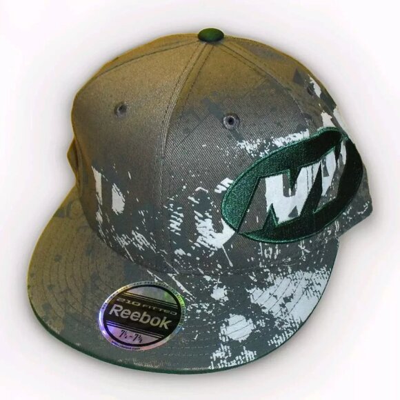 New York Jets Mens 210 Reebok Fitted hat Fits Head sizes of 7 1/4-7 5/8 New Nfl - Picture 1 of 4